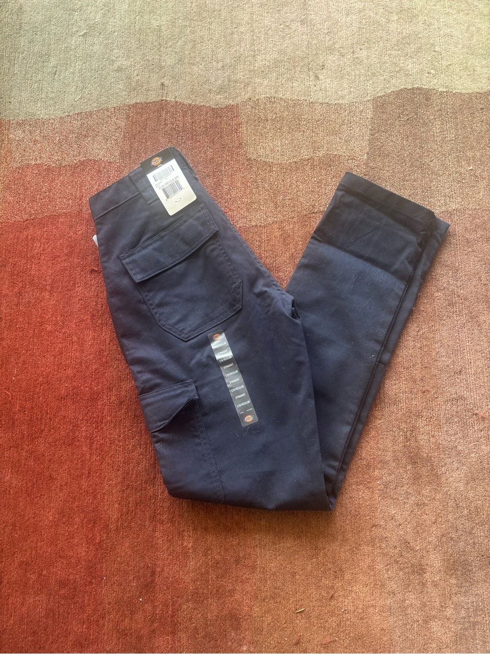 New - Dickies Women's Dark Navy 'Everyday Cargo Pant' - Sz 2/26 Regular Straight